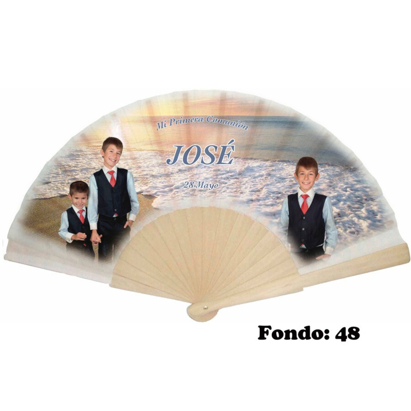 Abanico personalizado de comunión niño varios modelos (7)