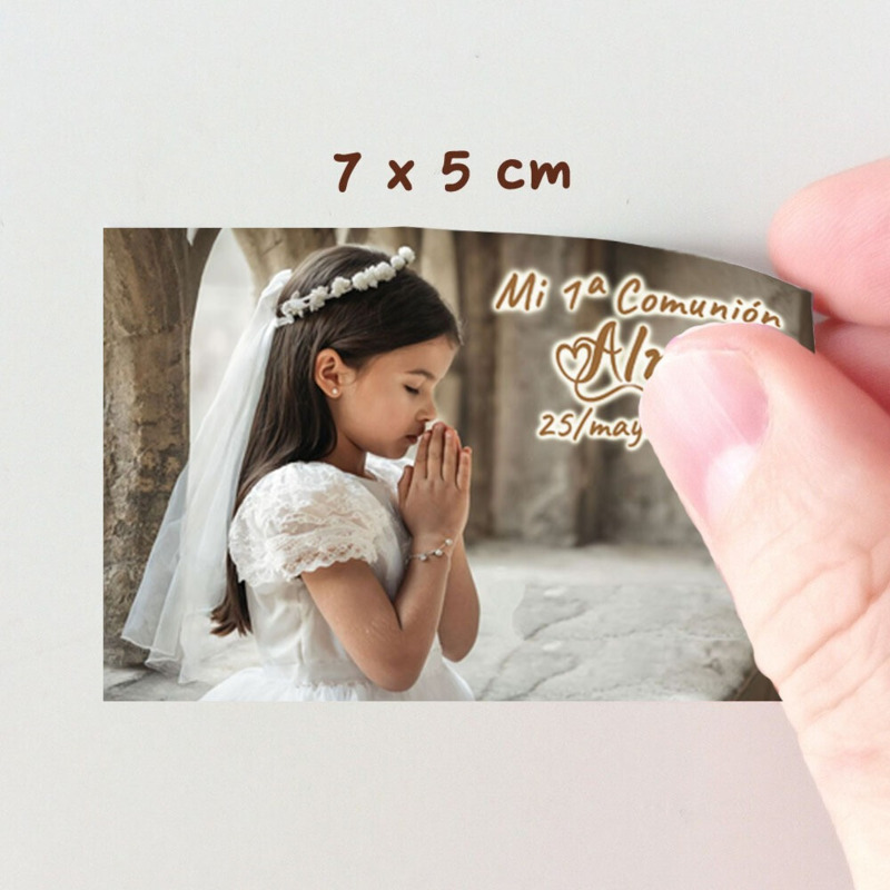 Imán de Comunión personalizado con foto, flexible (6)