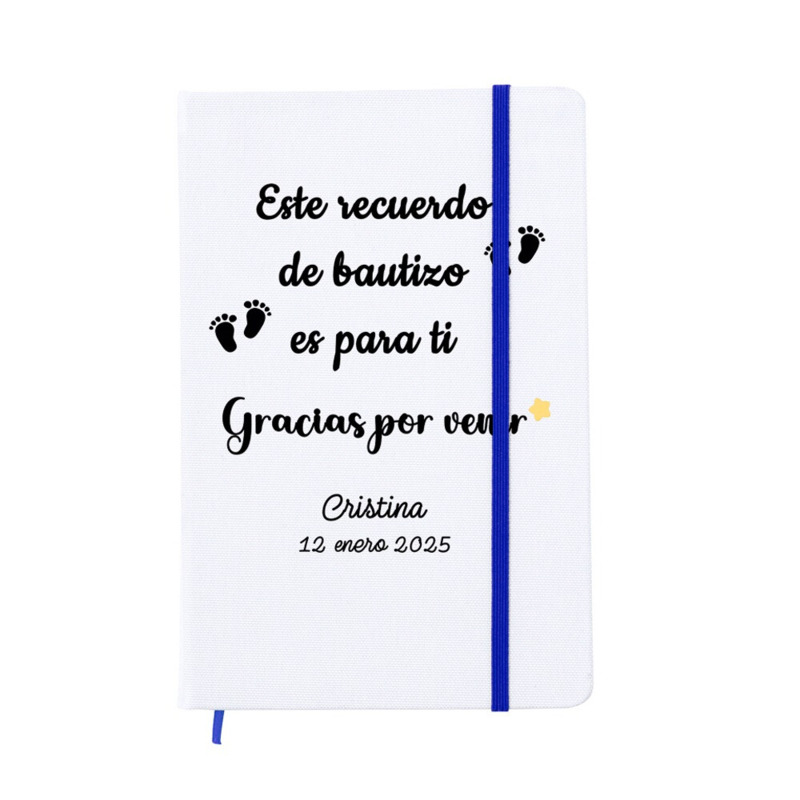 Libreta personalizada con frases de bautizo (5)