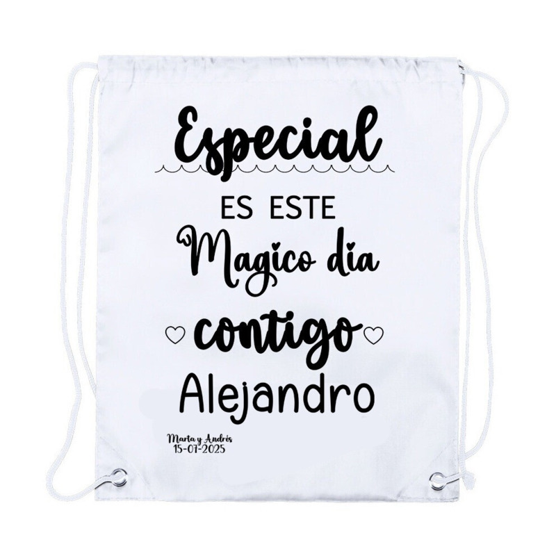 Mochila con frases de boda a elegir personalizada (8)