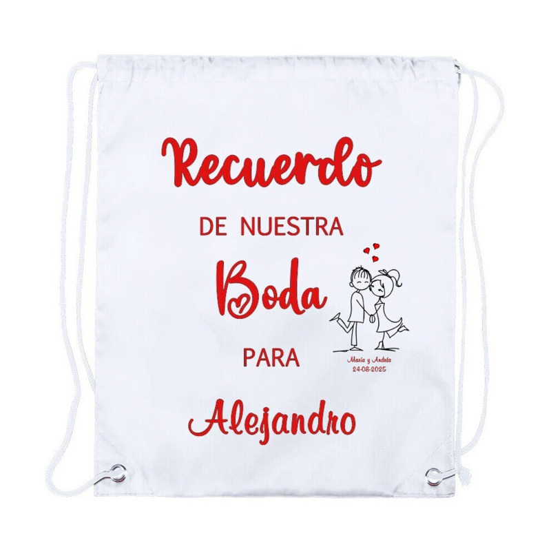 Mochila con frases de boda a elegir personalizada (11)