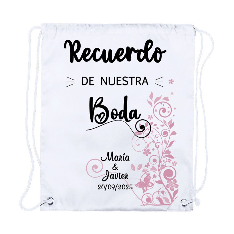 Mochila con frases de boda a elegir personalizada (4)