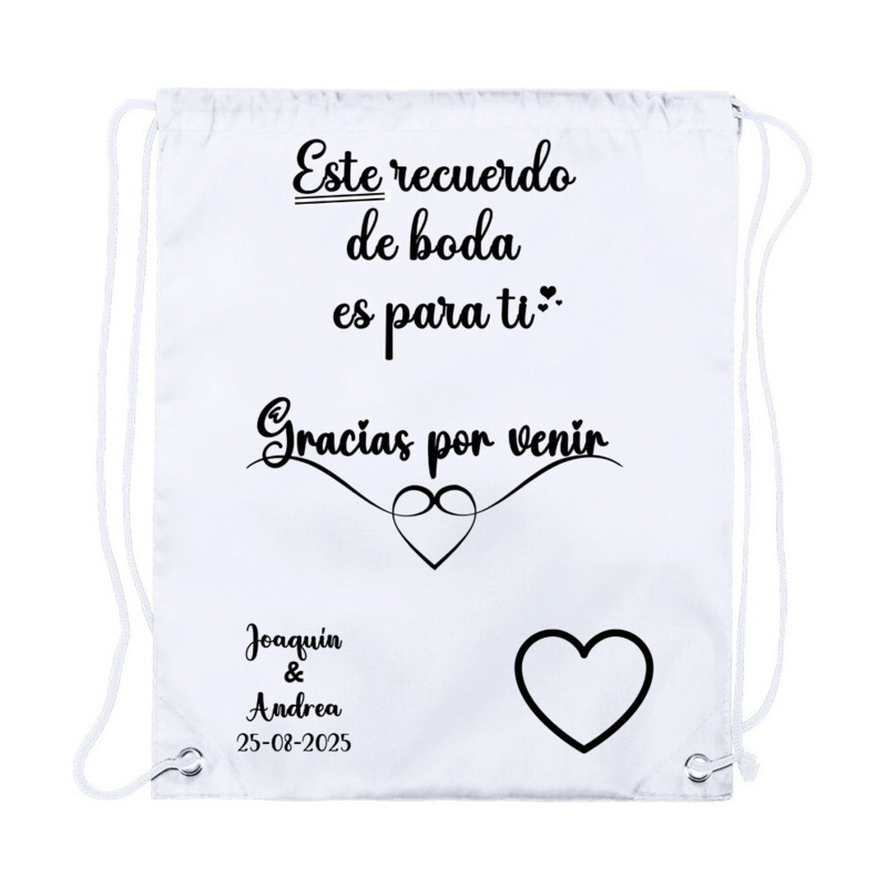 Mochila con frases de boda a elegir personalizada (5)