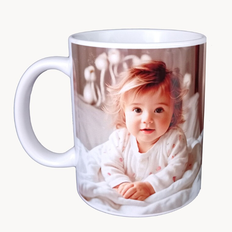 Taza para bautizo elefante de niña con foto (2)