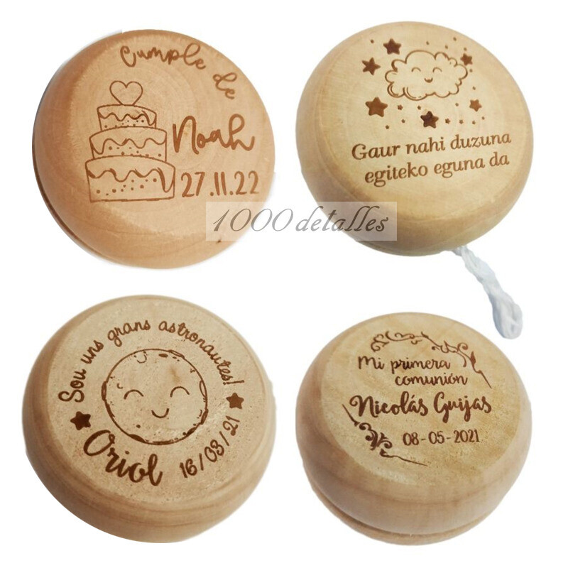 ▷ Yoyos de madera personalizados